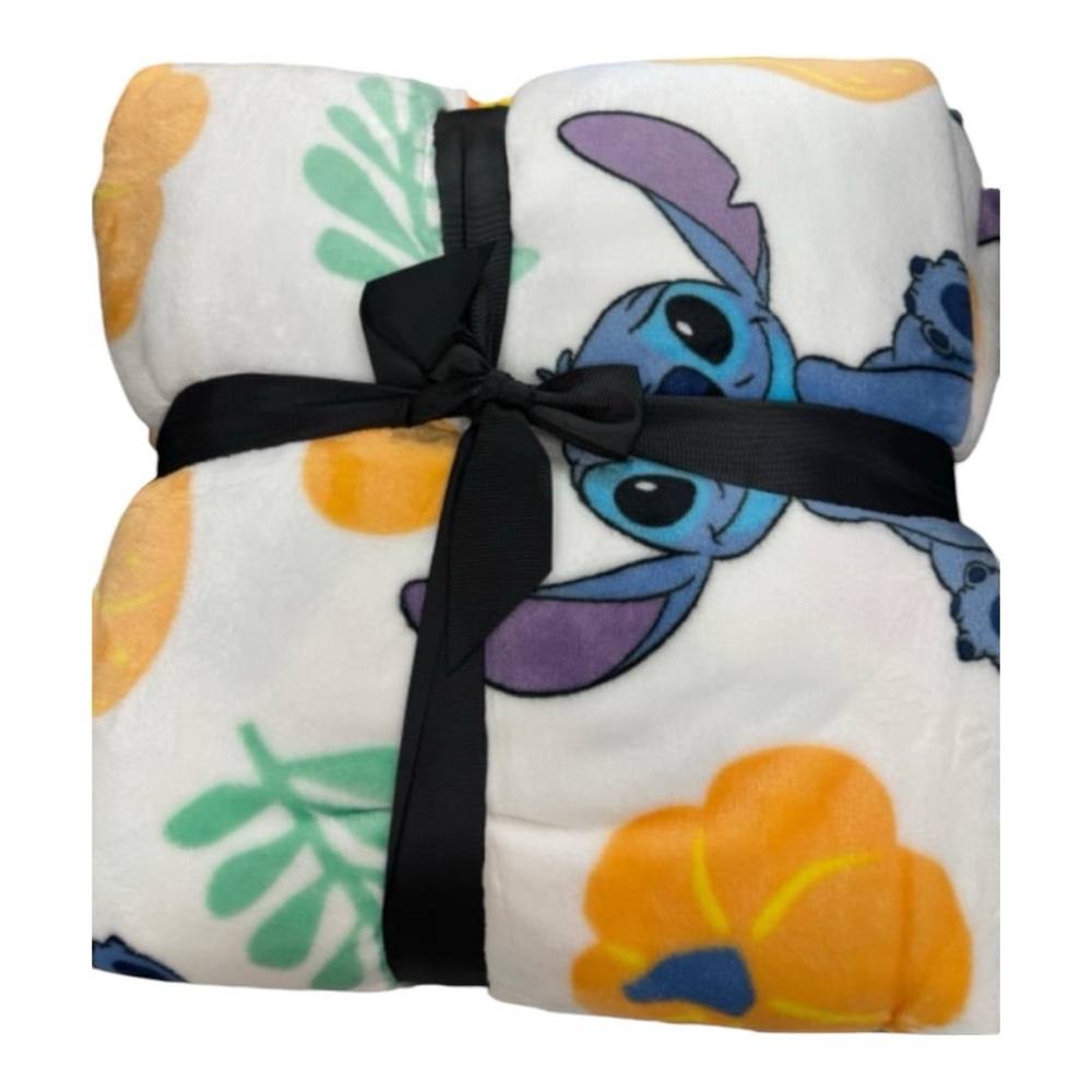 Stitch Fall Pumpkin Plush Throw Oversized Blanket